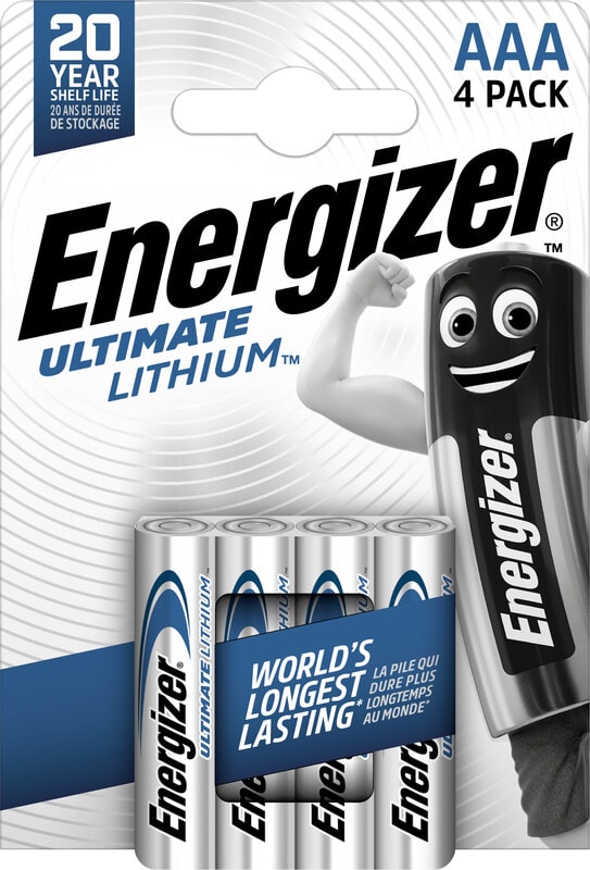 ENERGIZER - Paristo Energizer Ultimate - LITHIUM AAA/LR03 (PAKK=4KPL)