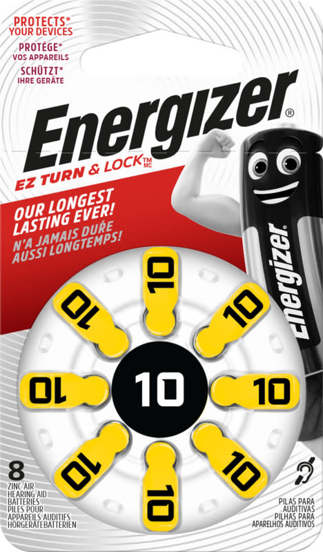 ENERGIZER - Paristo kuulokoje Zinc Air - Koko 10 Zinc Air 1,4V DP-8