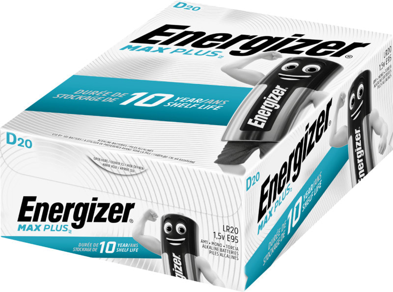 ENERGIZER - Paristo alkali Max Plus - Max Plus D/E95 DP20