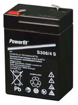 EXIDE - Akku lyijy suljettu - Powerfit S306/4 S