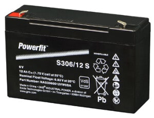 EXIDE - Akku lyijy suljettu - Powerfit S306/12S