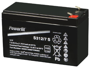 EXIDE - Akku lyijy suljettu - Powerfit S312/7 S