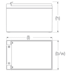 EXIDE - Akku lyijy suljettu - Powerfit S312/12 SR