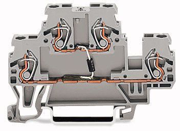 WAGO - Kakskerrosl. led 2.5mm2 esto - WAGO 870-540/281-410 (50 kpl.)