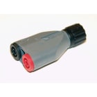 PJP ELECTRO - BNC-adapteri mittajohtoparille - BNC / 2x 4mm naaras