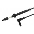 PJP ELECTRO - Mittajohto yleismitt. 1m - Kärki 4mm silikoni musta