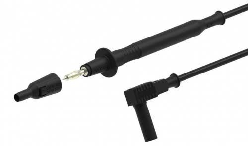 PJP ELECTRO - Mittajohto yleismitt. 1m - Kärki 4mm silikoni musta