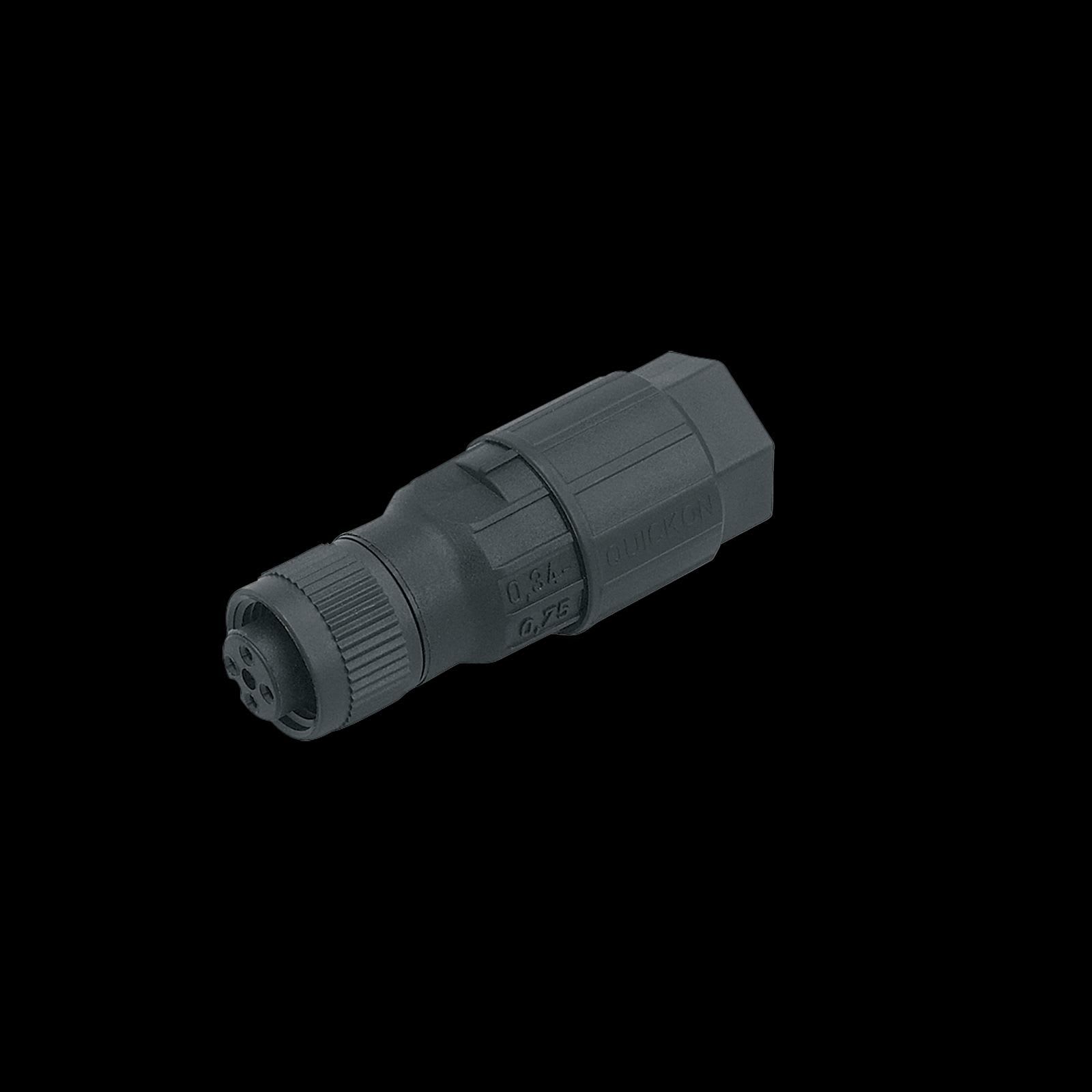 IFM - Pistokeliitin,suora,M12,4-nap - E11145