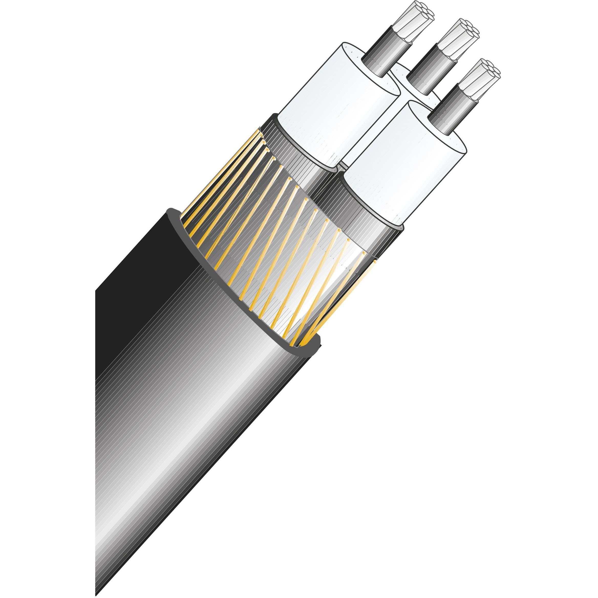 PRYSMIAN - Al-kaivoskaapeli-Prysmian 1kV - AXQJ 3X 240/72 F4 SEKT