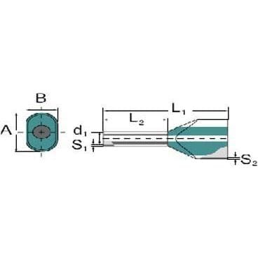 WEIDMÜLLER - pääteholkki - 9037330000 twin 2x6