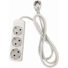 TRADEFORCE - Jatkojohto 3300001 - H05VV-F, 3G1.5 1,4m 3xschuko