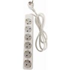 TRADEFORCE - Jatkojohto 3300005 - H05VV-F, 3G1.5, 1,4m 6xschuko