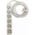 TRADEFORCE - Jatkojohto 3300007 - H05VV-F, 3G1.5, 5m 6xschuko