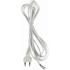 TRADEFORCE - Liitäntäjohto 15760006 - H03VVH2-F, 2X0.75, 5m valk.