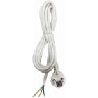 TRADEFORCE - Liitäntäjohto 15760008 - H05VV-F, 3G0.75, 2,6m valk.