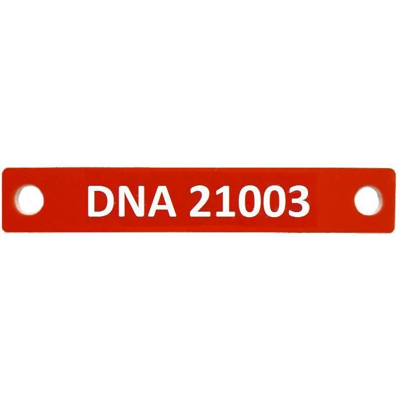 EXCEL NETWORKING - DNA 12x75 mm, punainen - Merkintäkilpi kaapelijatkos