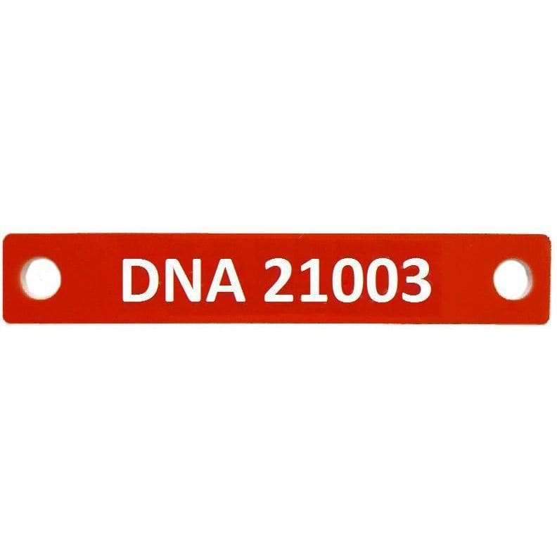 EXCEL NETWORKING - DNA 12x75 mm, punainen - Merkintäkilpi kaapelijatkos