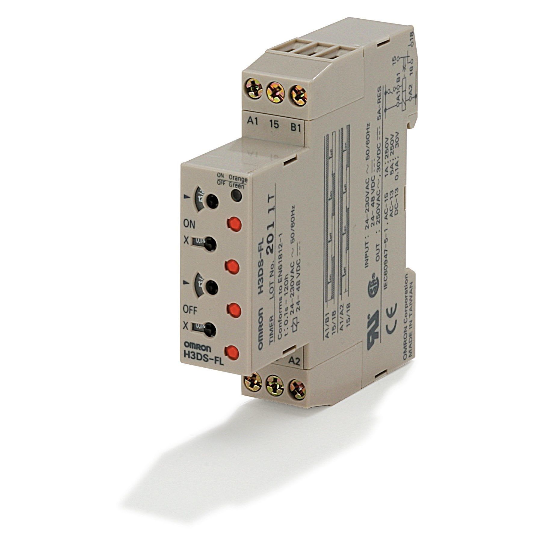 OMRON - Ajastin DIN 24-230VAC/24-48VDC - H3DS-ML AC/DC