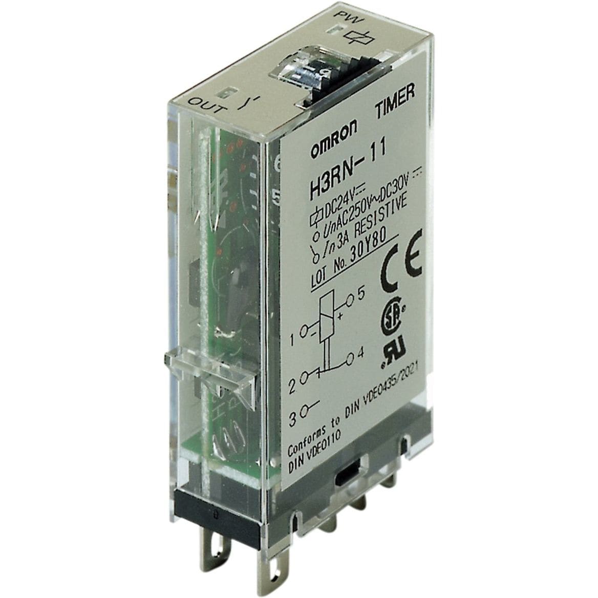 OMRON - Aikarele 0.1s-10min,1a/s,24VAC - H3RN-1 24AC