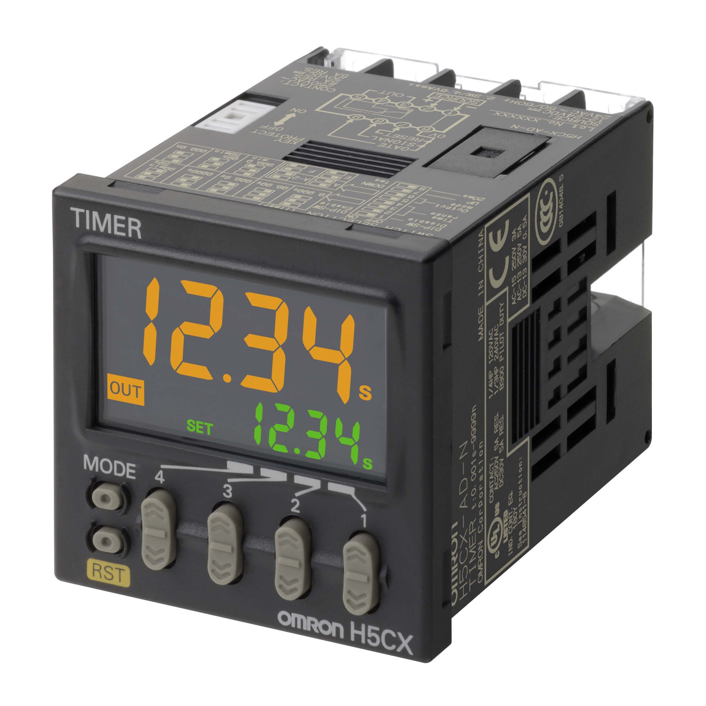 OMRON - Digit aikarele,ruuv,12-24AC/DC - H5CX-AD-N