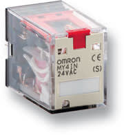 OMRON - Teollisuusrele,4vaih,LED,test - MY4IN 24AC (S)