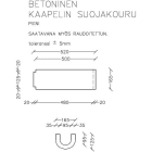 SEMENTTIVALIMO M.KULTANEN - Kaapelinsuojakouru 95x95x500 - Betonikouru 95 raudoittamaton
