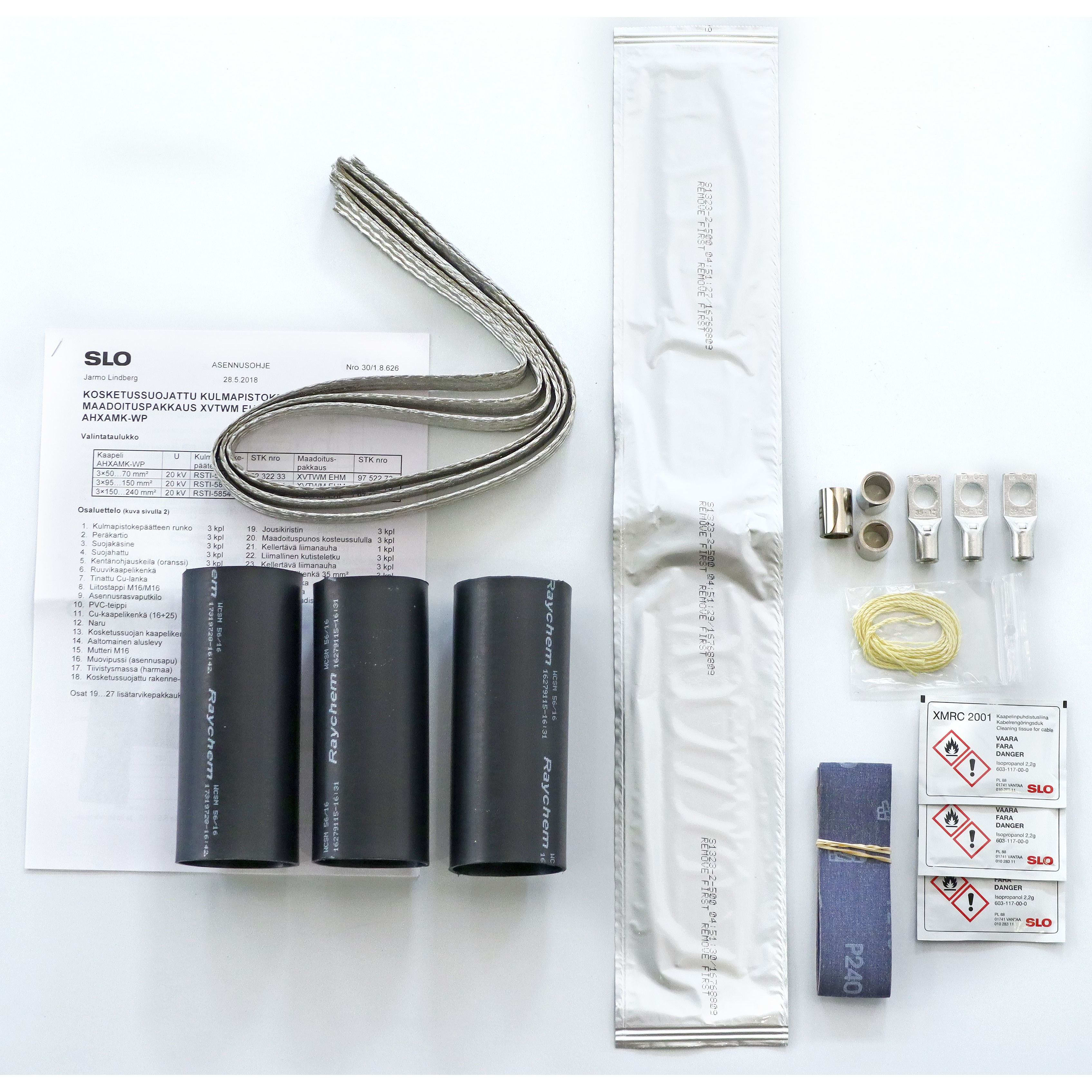 SONEPAR TUOTESARJAT - Maad.pakkaus RSTI, RSES, RSSS /AHXAMK-WP - XVTWM EHM 25-150 mm2 20 kV