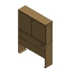 STERA - 630A Z-kisko+jalusta - Jakokaappi STJK3 RAL7008