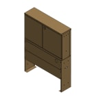 STERA - 630A Z-kisko+jalusta - Jakokaappi STJK3 RAL7008