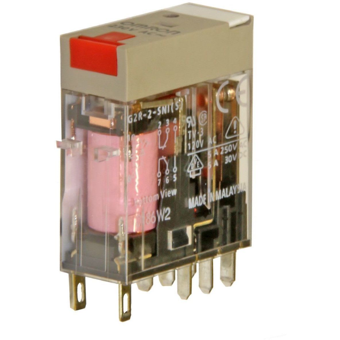 OMRON - Omron välirele 5A, 2C/O - G2R-2SNI (2S/A 230AC)