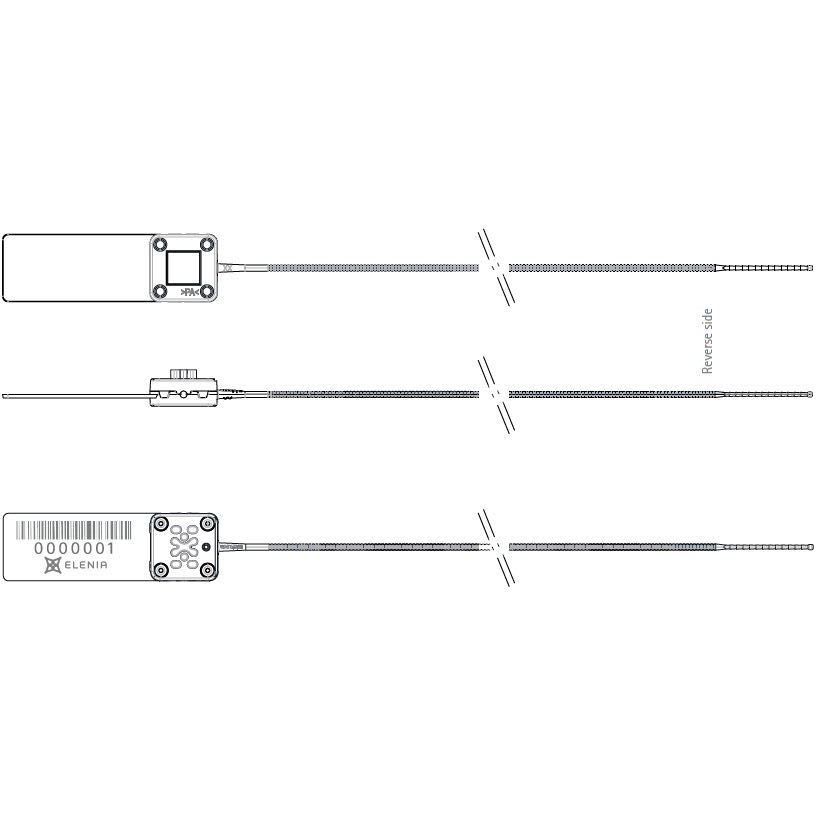 UNISTO - Unisto SEALKY T muovisinetti - sinetti ELENIA logo pak 500kpl