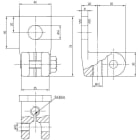 SIEMENS ENERGY - Muuntajaliitin 1-reik. - 250A DIN 43675 DP (M12)