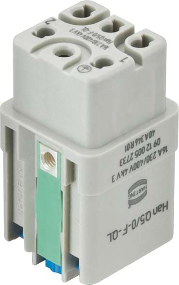 HARTING - Insert HAN Q 5/0 female quick - 09120052733 Han Q Connectors