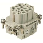 HARTING - Han 10EE Kosketinosa, naaras - 09320103101 Pistukka purist