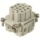 HARTING - Han 10EE Kosketinosa, naaras - 09320103101 Pistukka purist