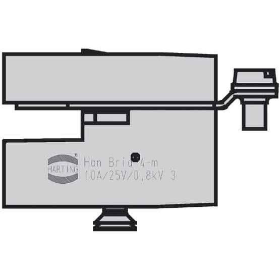 HARTING - Han Brid-Sti-C Cu Bus-Sti-C - 09120063001 Han-Brid