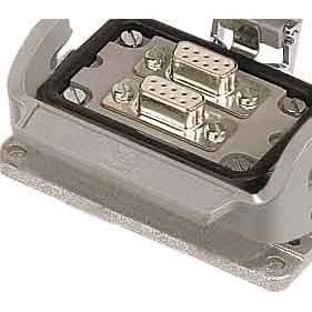 HARTING - Adapter Han 6B - 2xD-Sub 09 - 09300009970 Han B Hoods/Housin