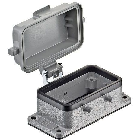 HARTING - Han 10B Kotelot, alaosa+kansi - 09300100302 Läpivientikotelo