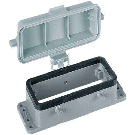 HARTING - Han 10B Kotelot, alaosa+kansi - 09300100317 Läpivientikotelo