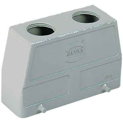 HARTING - Han 10B Kotelot, yläosa 2xPG - 09300100460 Kotelo Suoral.PG13