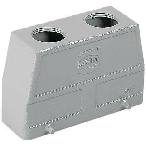 HARTING - Han 16B Kotelot, yläosa 2xPG - 09300160459 Kotelo Suoral.PG16