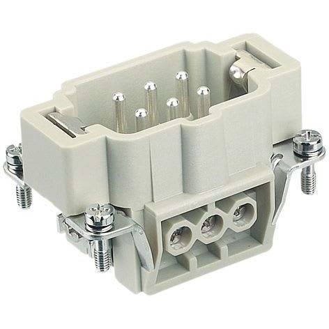 HARTING - HAN 6E Kosketinosa, uros - 09330062601 Pistoke ruuvi