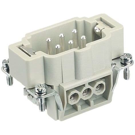 HARTING - HAN 6E Kosketinosa, uros - 09330062601 Pistoke ruuvi