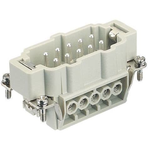 HARTING - HAN 10E Kosketinosa, uros - 09330102601 Pistoke ruuvi
