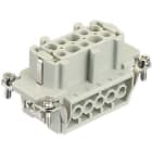 HARTING - HAN 10E Kosketinosa, naaras - 09330102701 Pistukka ruuvi