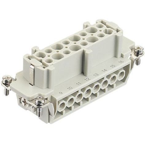 HARTING - HAN 16E Kosketinosa, naaras - 09330162701 Pistukka ruuvi