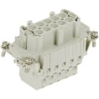 HARTING - HAN 6ESS Kosketinosa, naaras - 09330062772 Pistukka 2xjousi