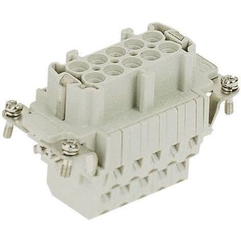 HARTING - HAN 6ESS Kosketinosa, naaras - 09330062772 Pistukka 2xjousi