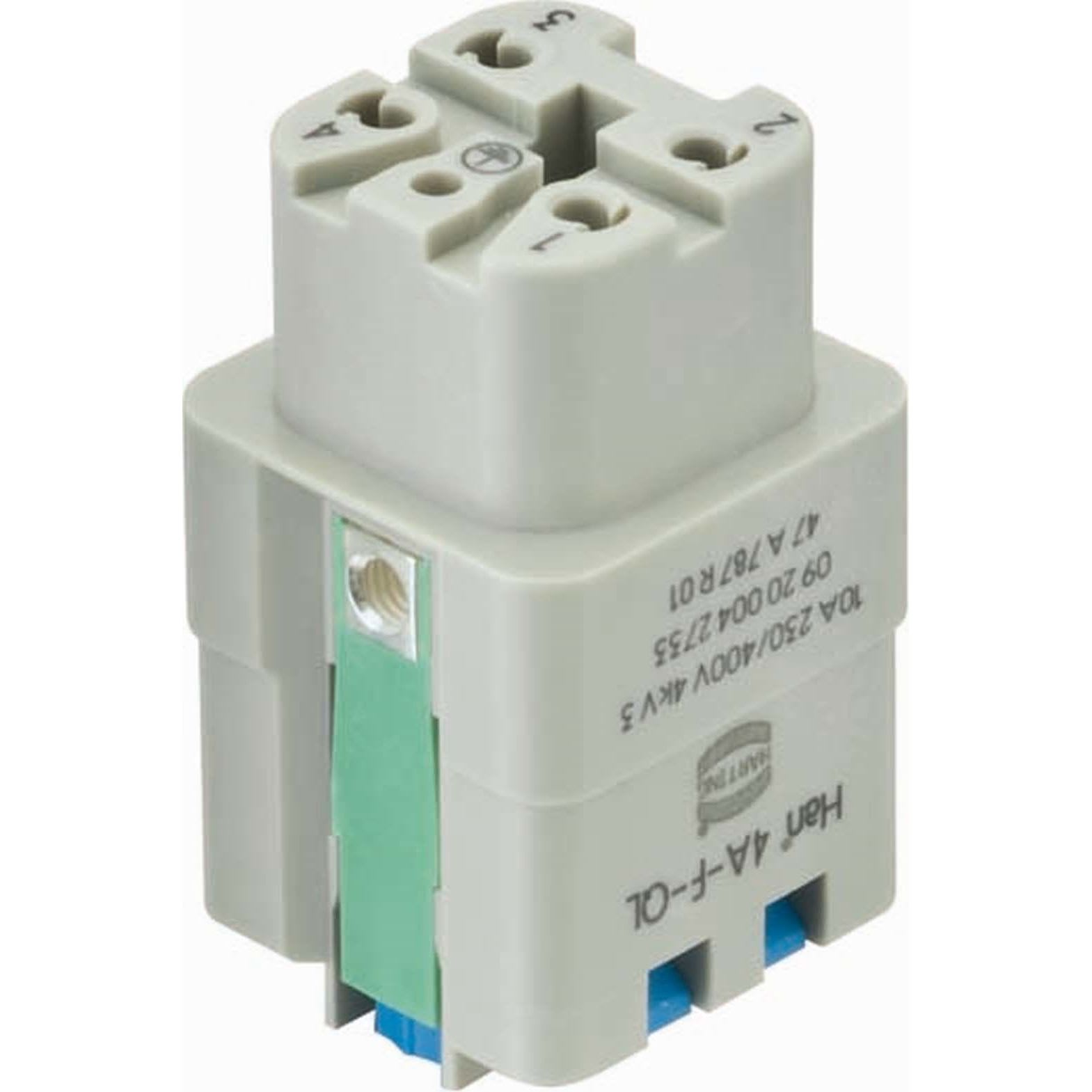 HARTING - Han 4A Kosketinosa, naaras - 09200042733 Pistukka QuickLock
