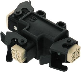 HARTING - Han Power T - 3 x Han Q 5/0 - 09120084751 Han Power Bus Comp